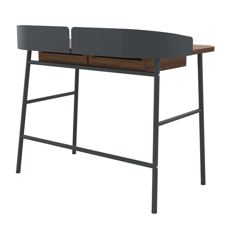Bureau en noyer Victor - Gris ardoise