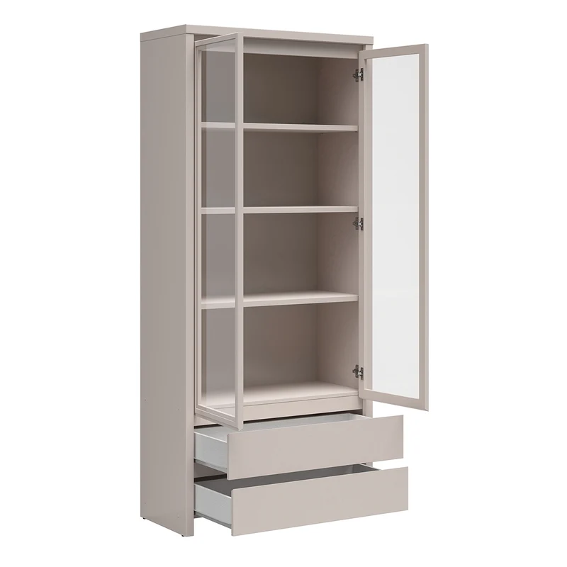 Vaisselier 2 portes 2 tiroirs Soren Cachemire