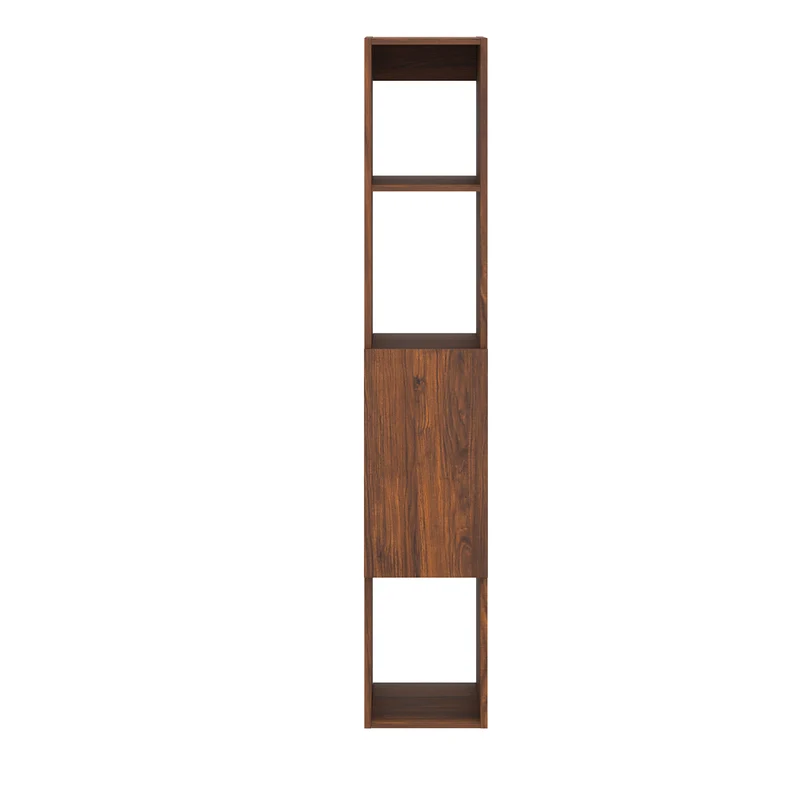 Bibliothèque murale 1 porte Idao Bois foncé