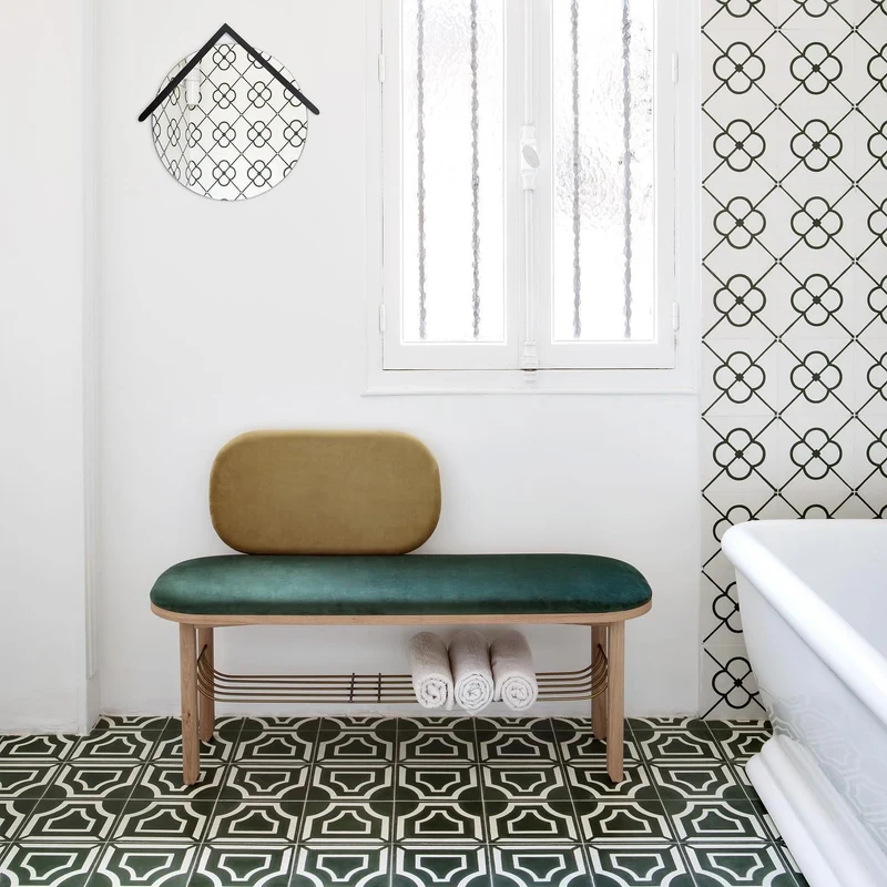 Banc en chêne Hartô - Eustache Vert