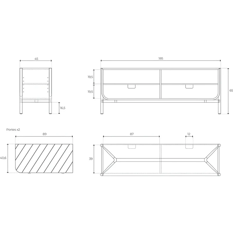 Buffet Marius - Noyer