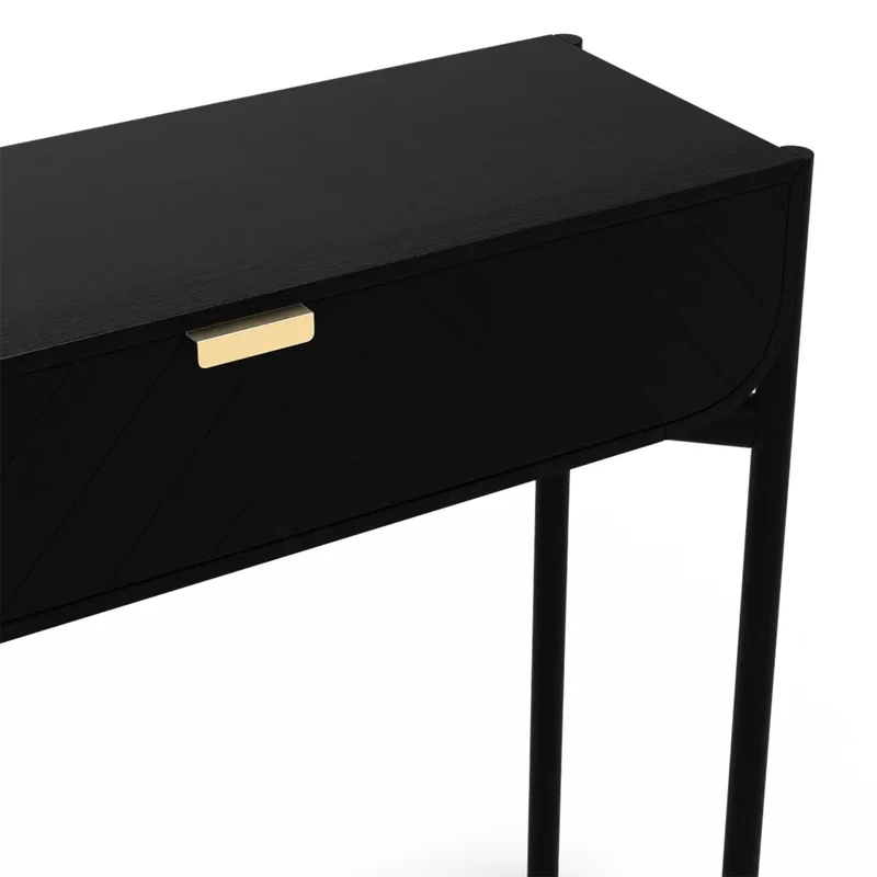 Console Marius - Chêne teinté noir