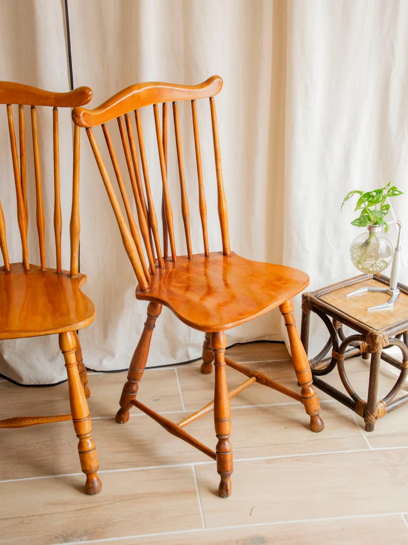 Claude, la paire de chaises au style western N°1450