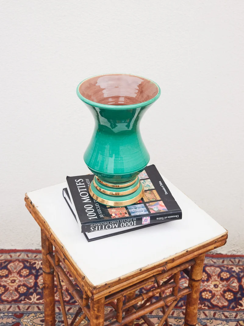 Edmond, le vase vert et doré N°201