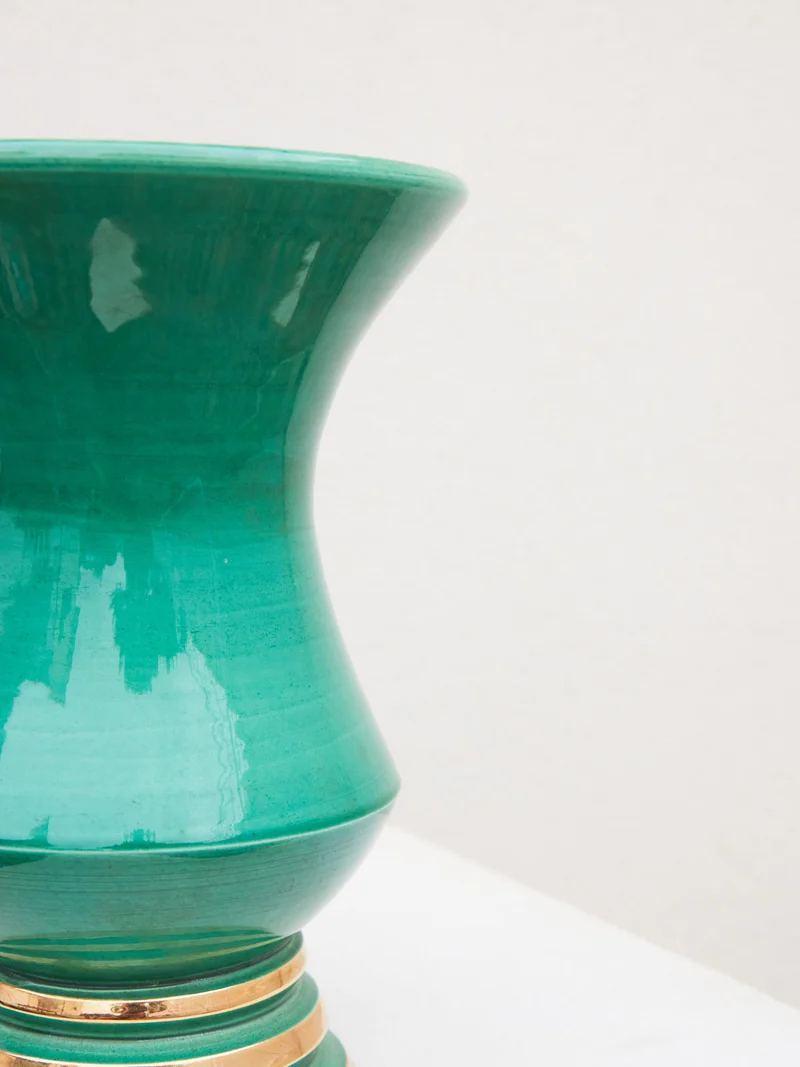 Edmond, le vase vert et doré N°201