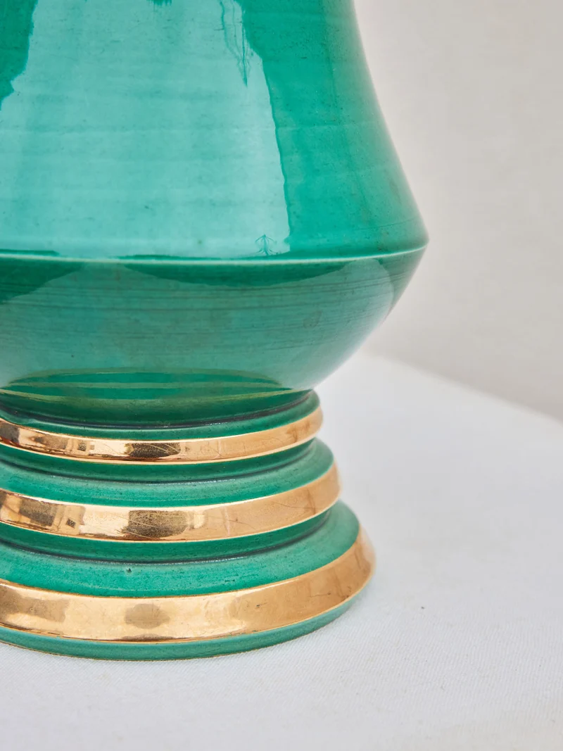 Edmond, le vase vert et doré N°201