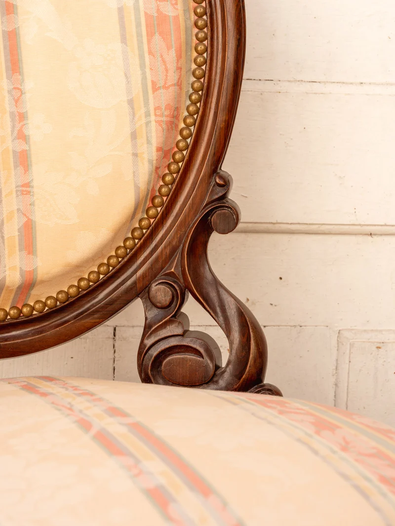 Claude, la paire de chaises Napoléon III en bois N°1454