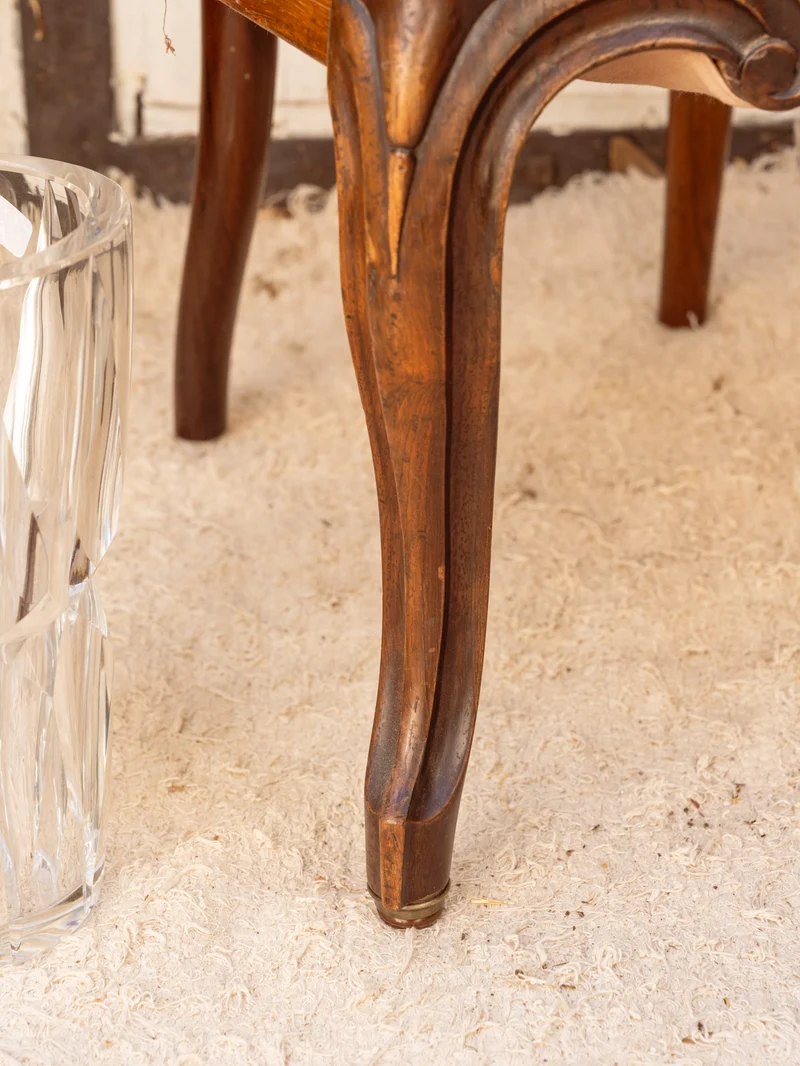 Claude, la paire de chaises Napoléon III en bois N°1454