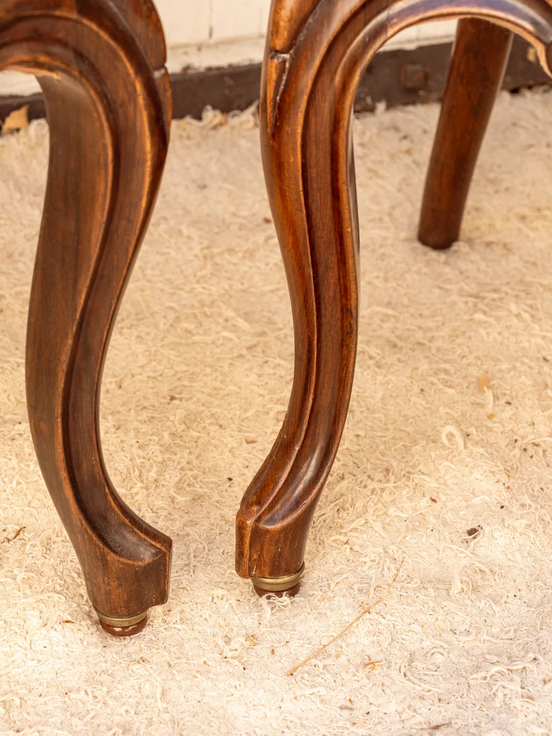 Claude, la paire de chaises Napoléon III en bois N°1454