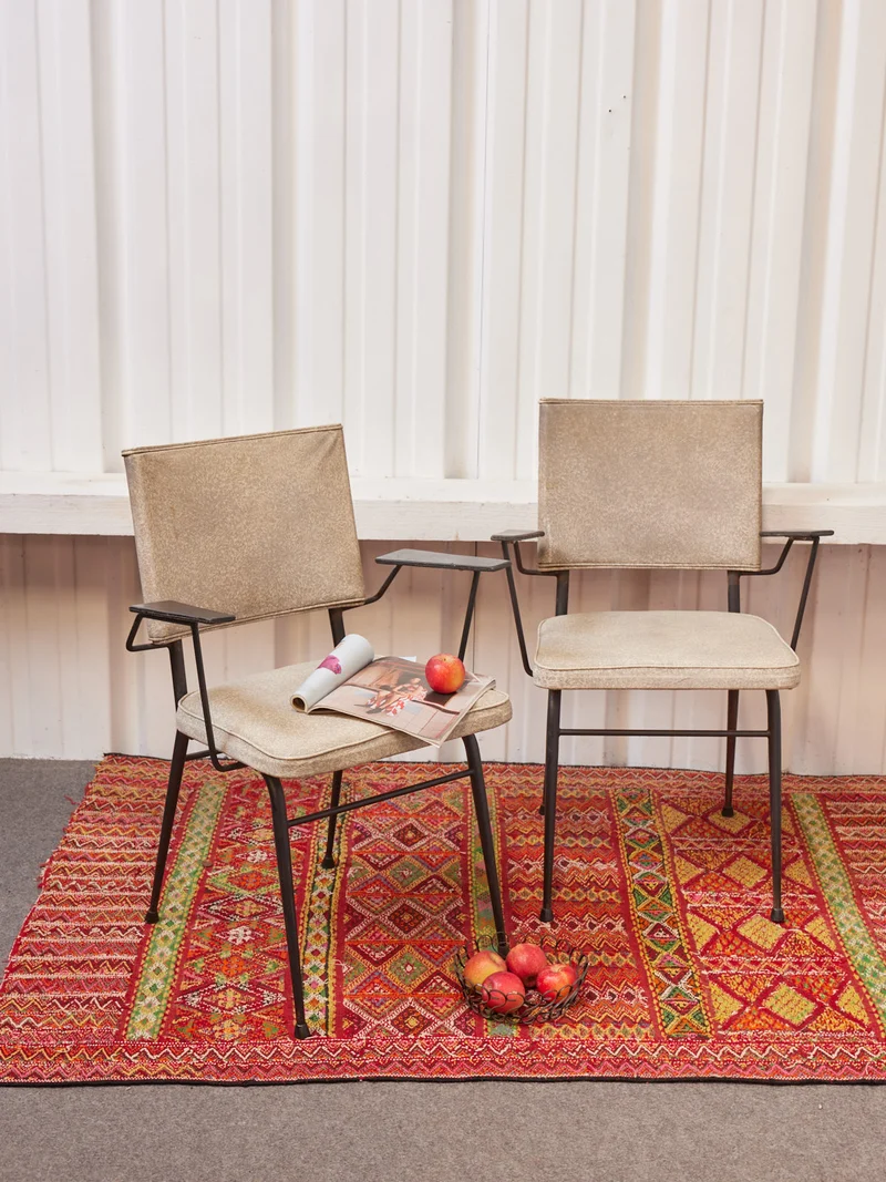 Jakob, la paire de fauteuils en skaï N°1303