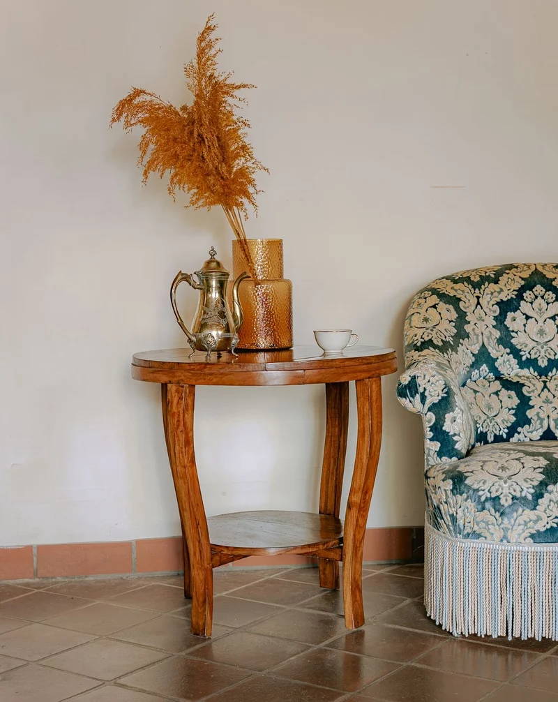Francine, la table d'appoint ronde bohème N°1133