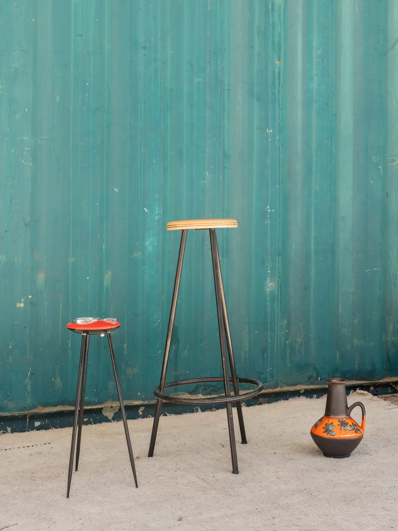 Gaston, le tabouret de bar en bois et métal N°196