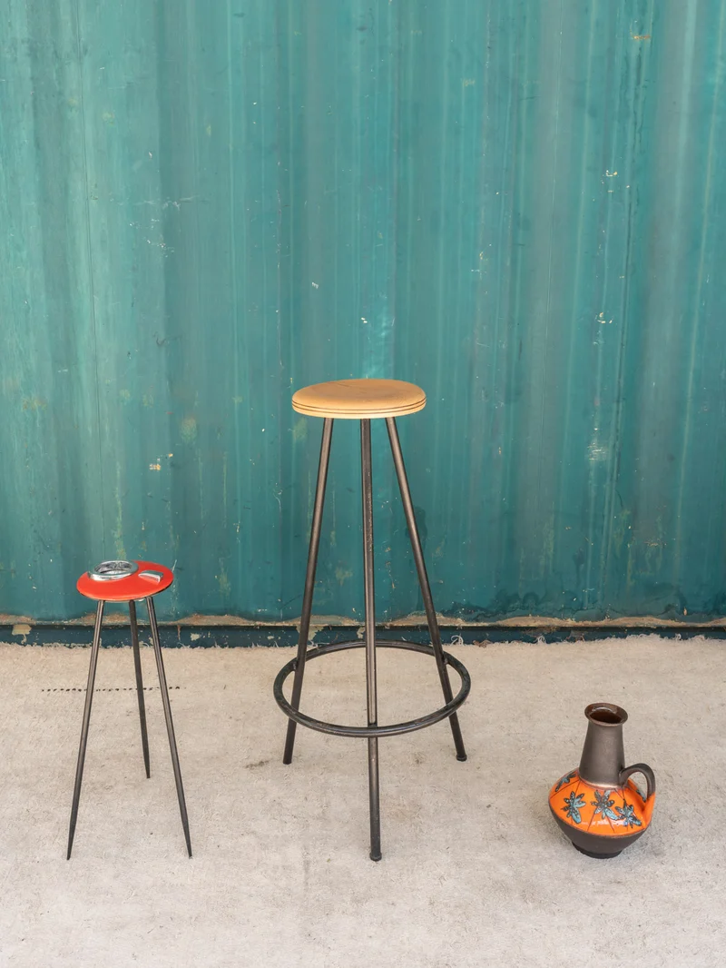 Gaston, le tabouret de bar en bois et métal N°196