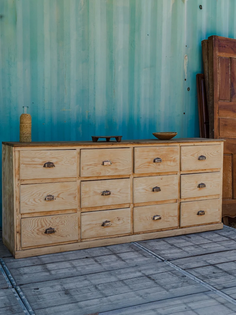 Fernand, le meuble de métier à 12 casiers en bois N°391