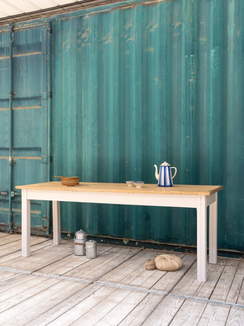 Romy, la grande table à manger en bois N°1443