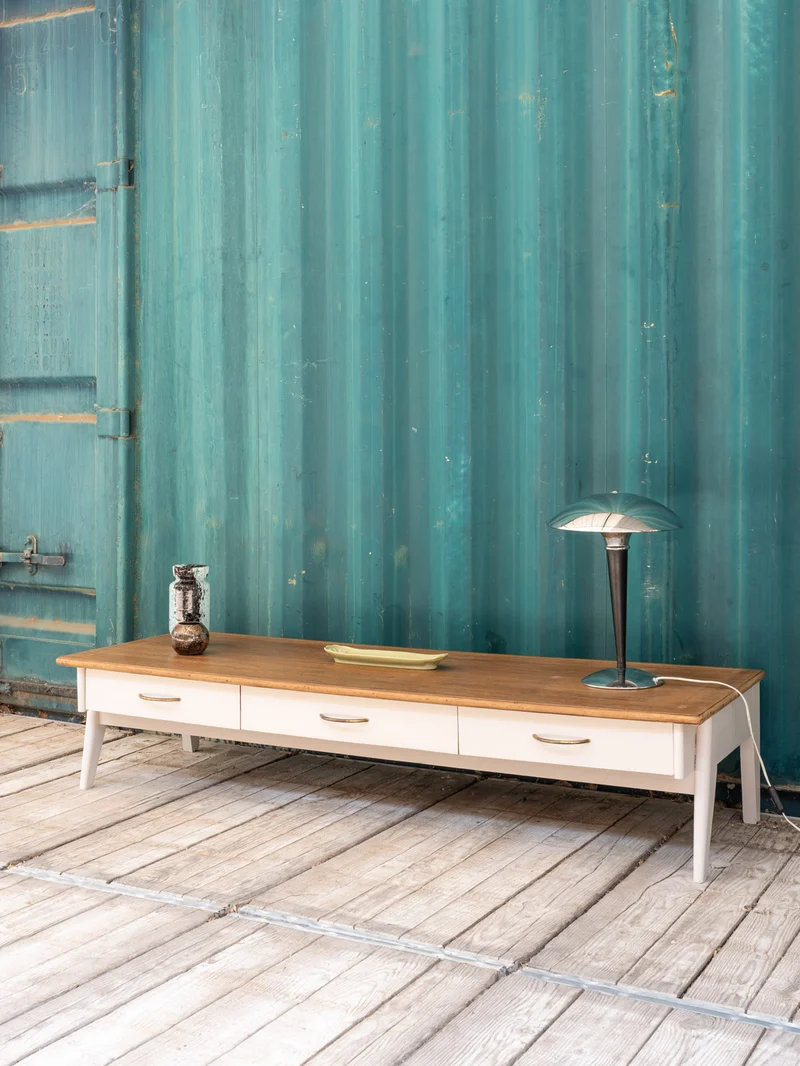 Léonie, la longue table basse en bois N°1066