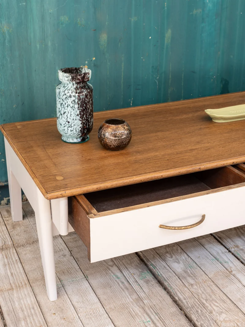 Léonie, la longue table basse en bois N°1066