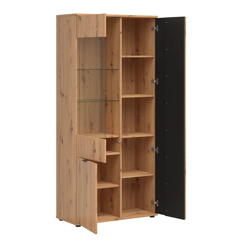 Vaisselier 3 portes Ezra Bois