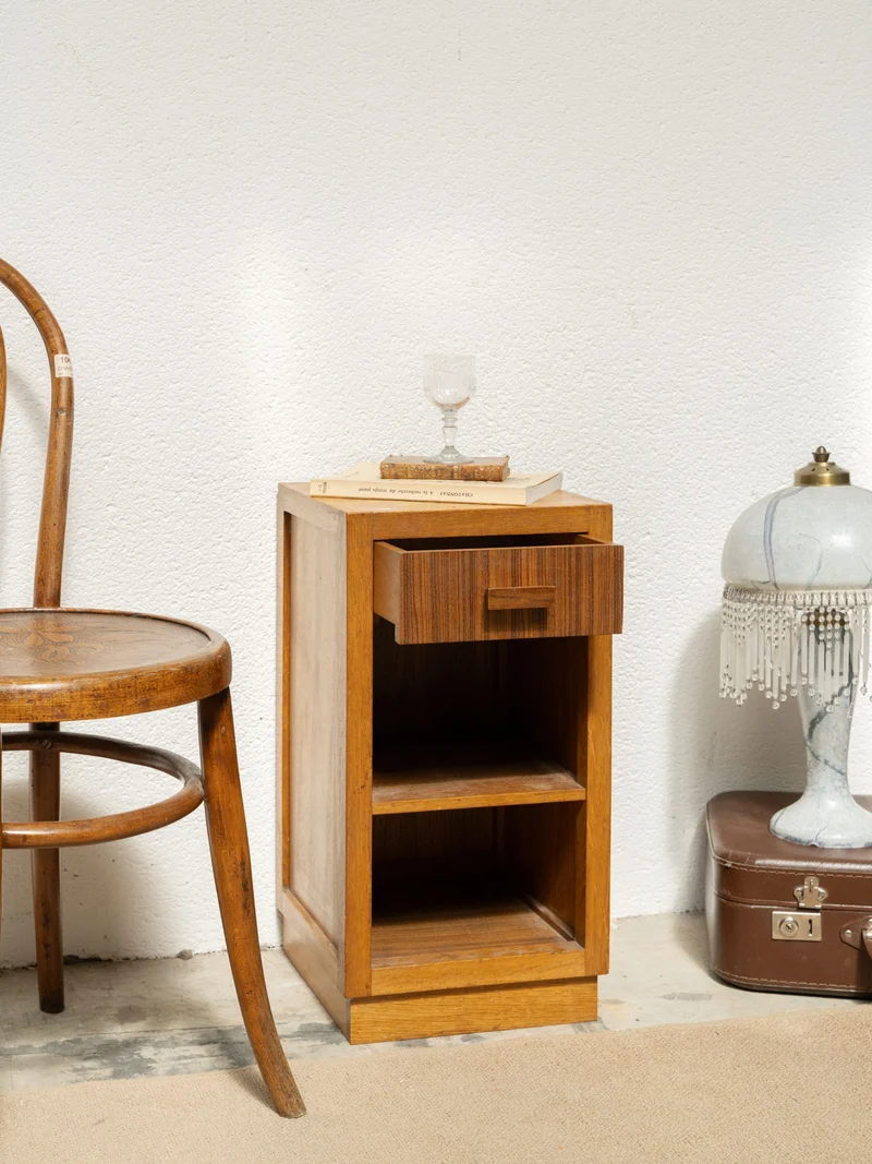 Odile, la table de chevet mid-century en bois N°1475