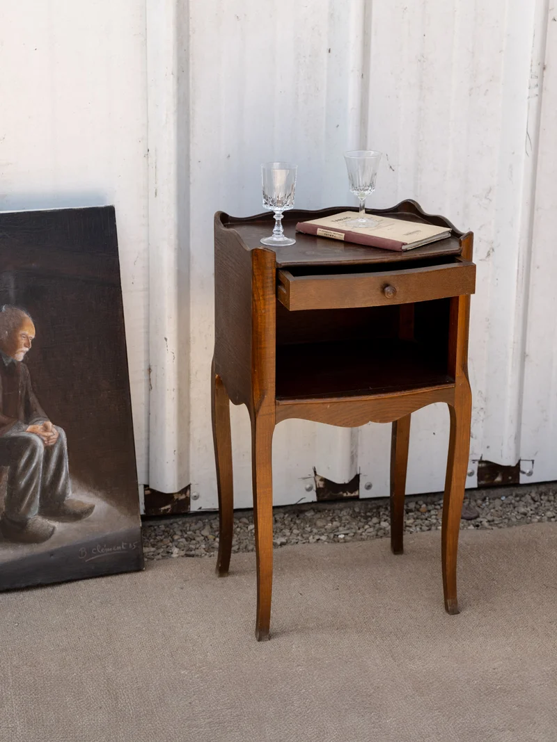Odile, la table de chevet en bois N°1485