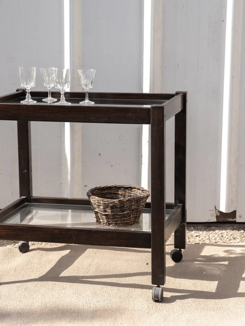 Anouk, la desserte en bois et en verre N°363