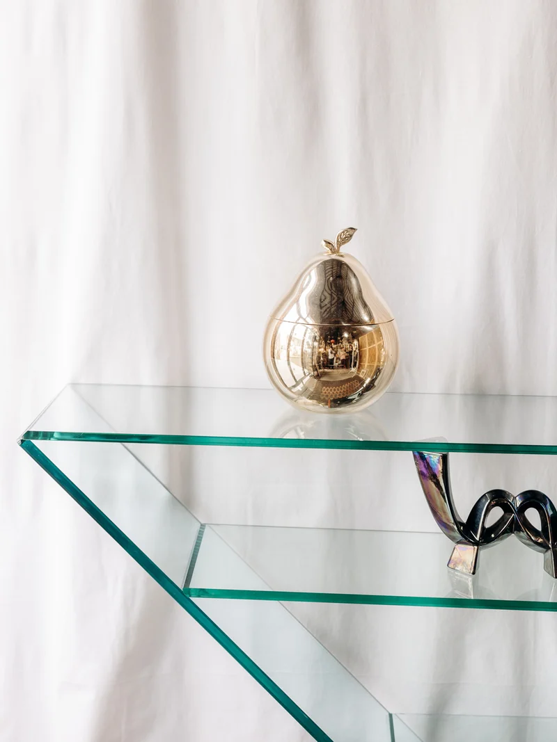 Hanna, la console en verre et marbre N°601