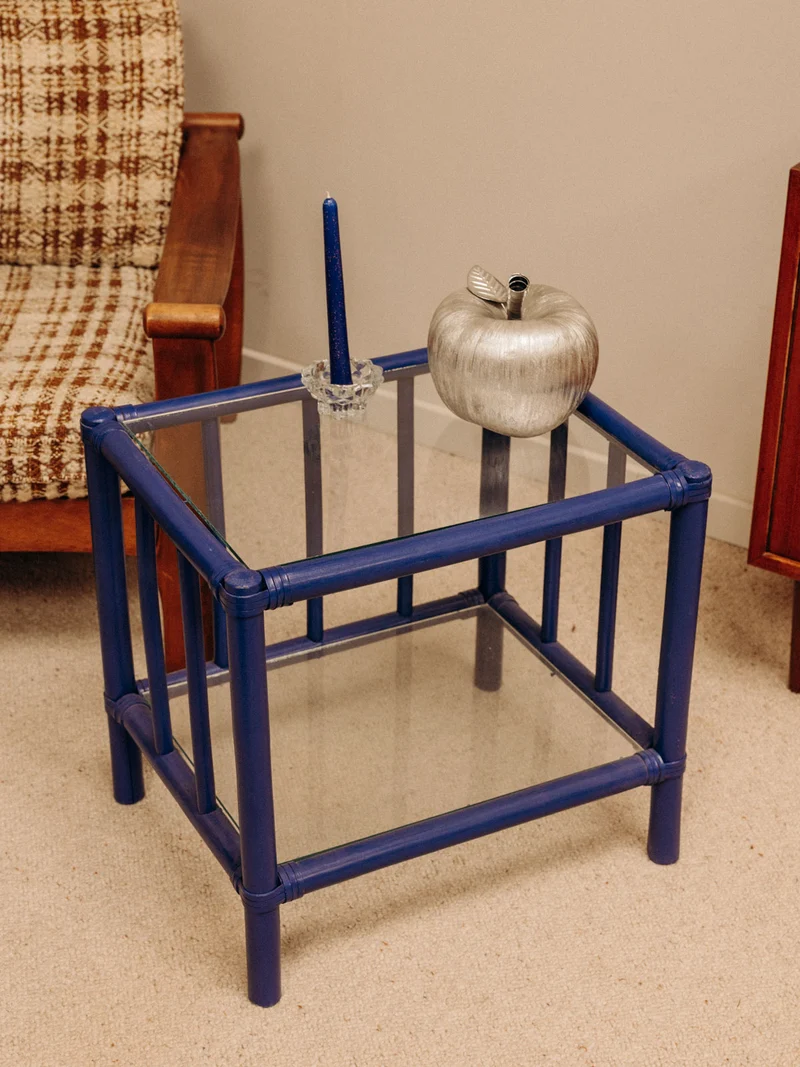 Donna, la table basse bleu Majorelle N°1075