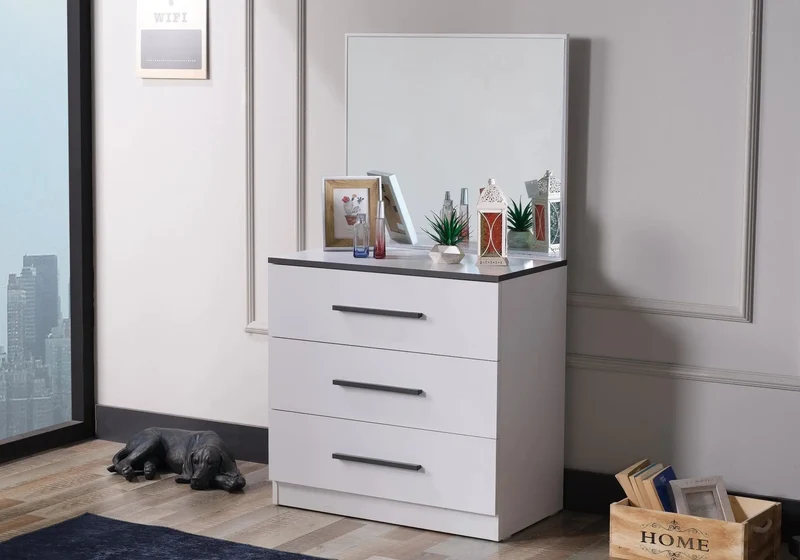 Ensemble de chambre jeune moderne anthracite INFINITY