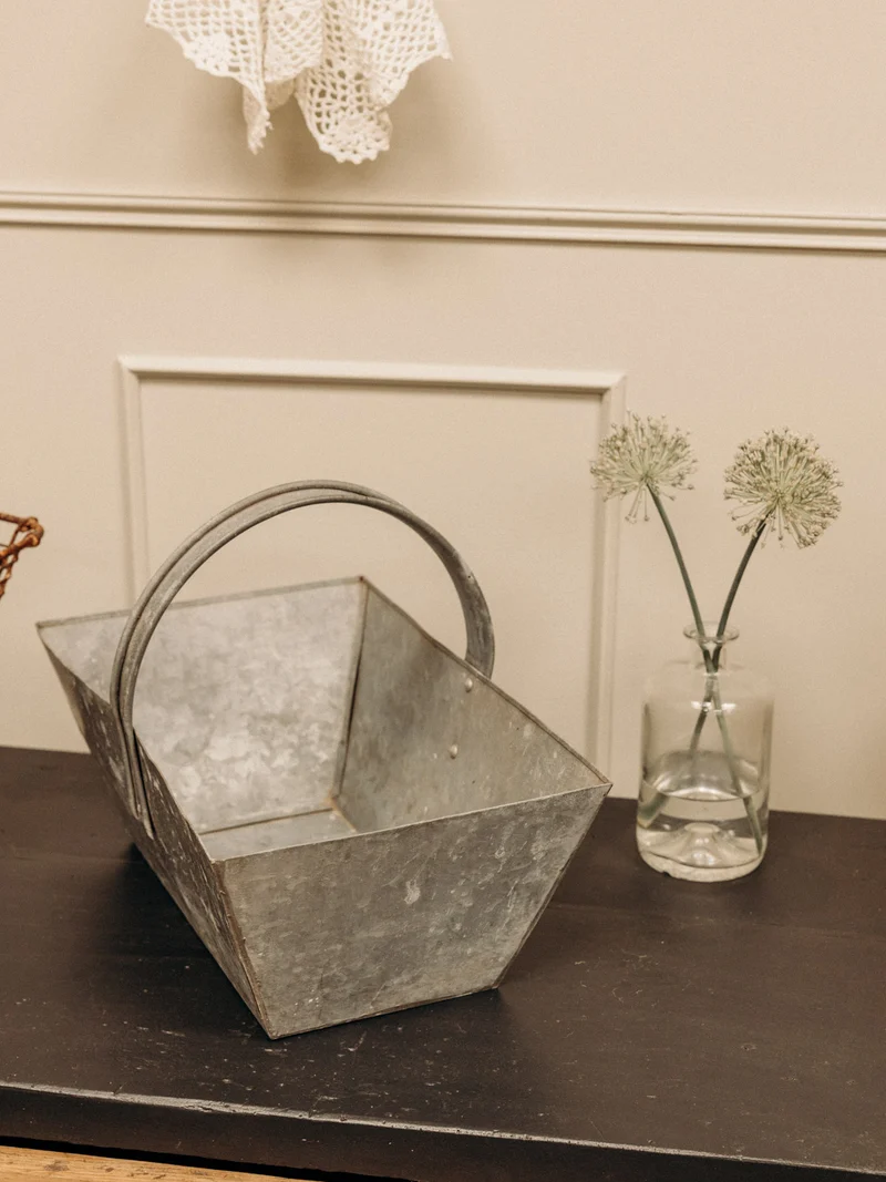 Ambroise, le panier en métal zinc N°934