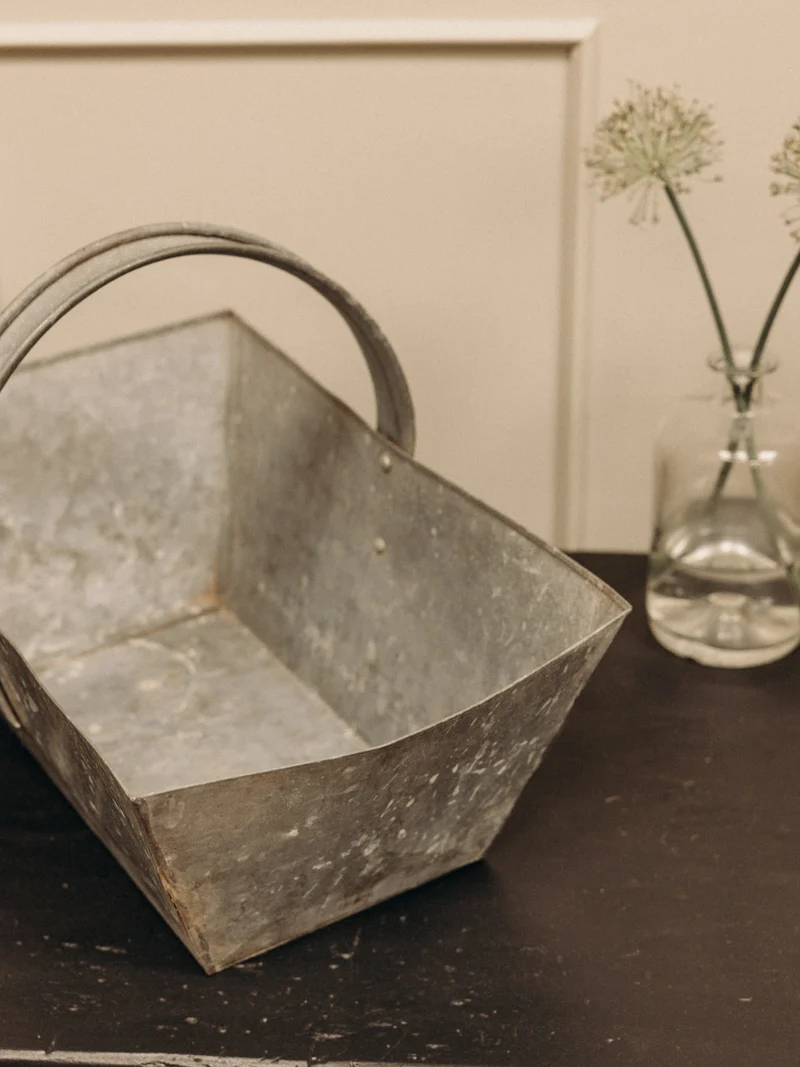 Ambroise, le panier en métal zinc N°934