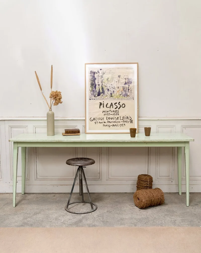 Hanna, la grande console vert menthe N°1402
