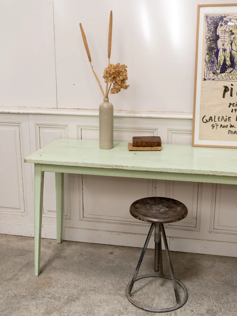 Hanna, la grande console vert menthe N°1402