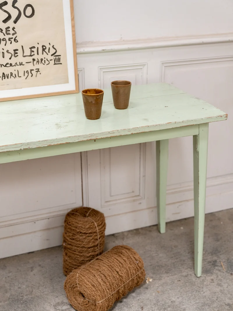 Hanna, la grande console vert menthe N°1402