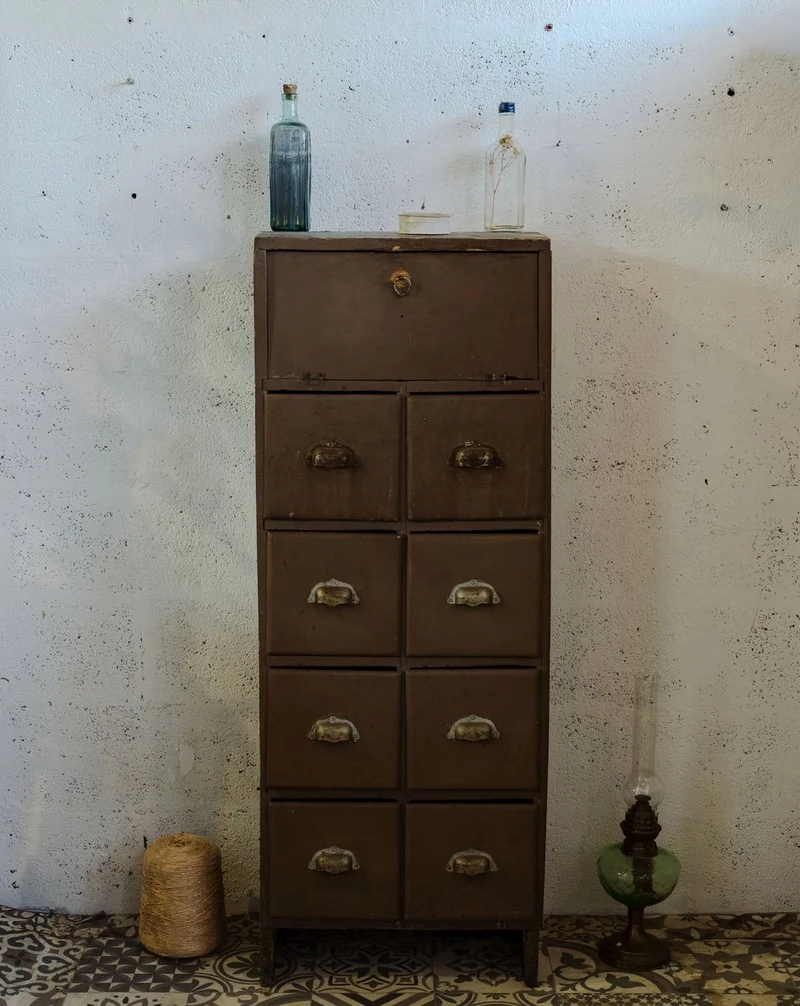 Fernand, le meuble de métier en bois marron N°382