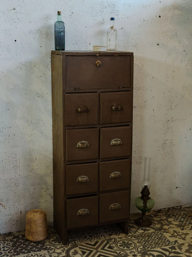 Fernand, le meuble de métier en bois marron N°382
