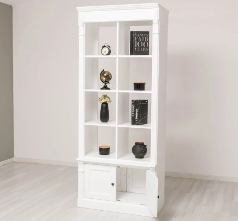 Casa Padrino Bücherregal im Landhausstil, 90 x 53 x 220 cm