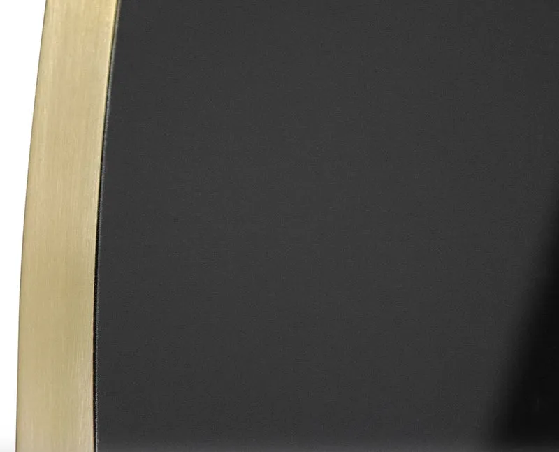 Casa Padrino Luxus Esstisch Schwarz / Gold 120 x H. 76 cm - Designer Esszimmermöbel