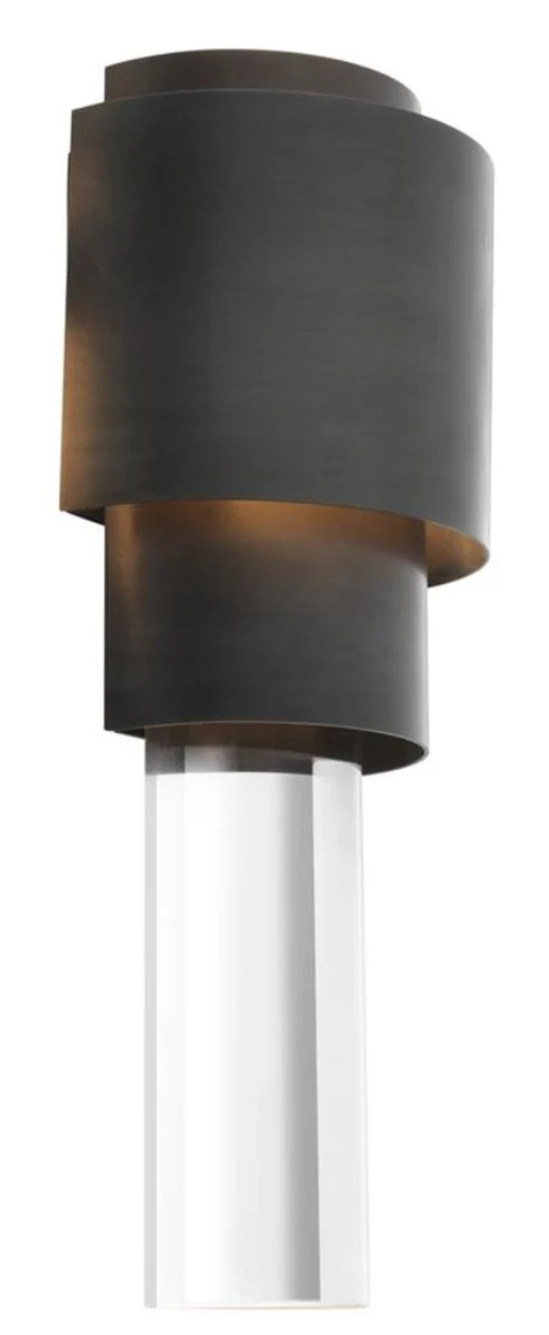Casa Padrino Wohnzimmer Wandlampe Bronze 15 x 10 x H. 37 cm - Luxus Qualität
