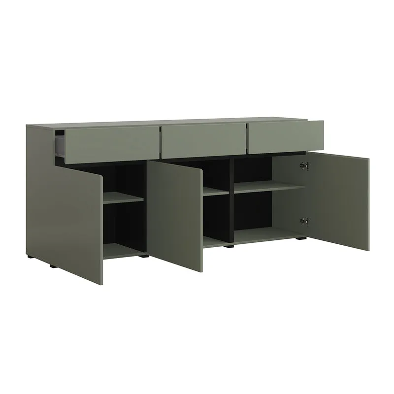 Buffet 3 portes 3 tiroirs Lilia Vert