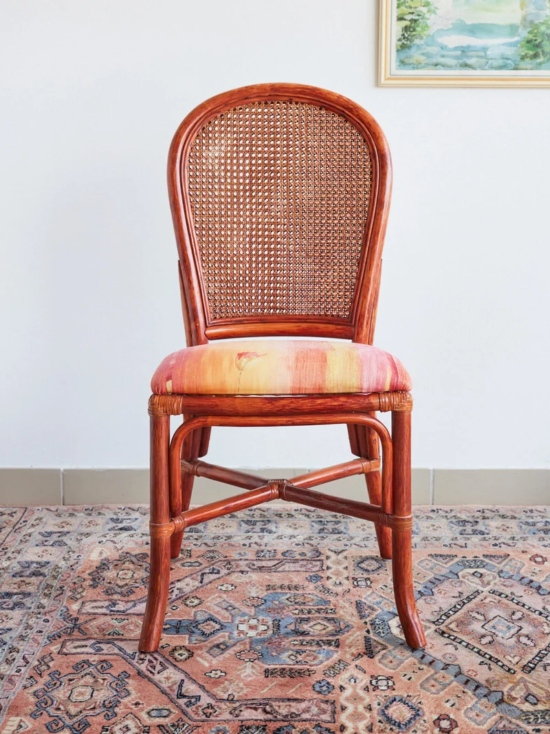 Alma, la paire de chaises en rotin N°1717