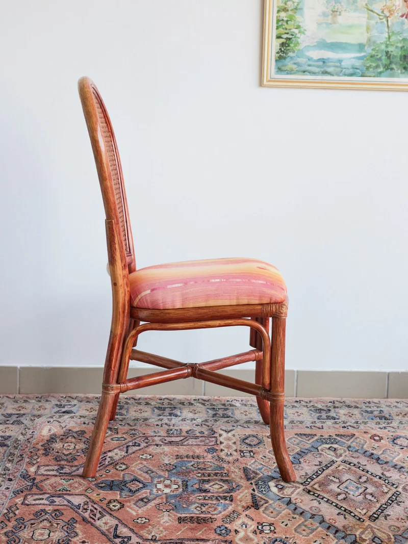 Alma, la paire de chaises en rotin N°1717