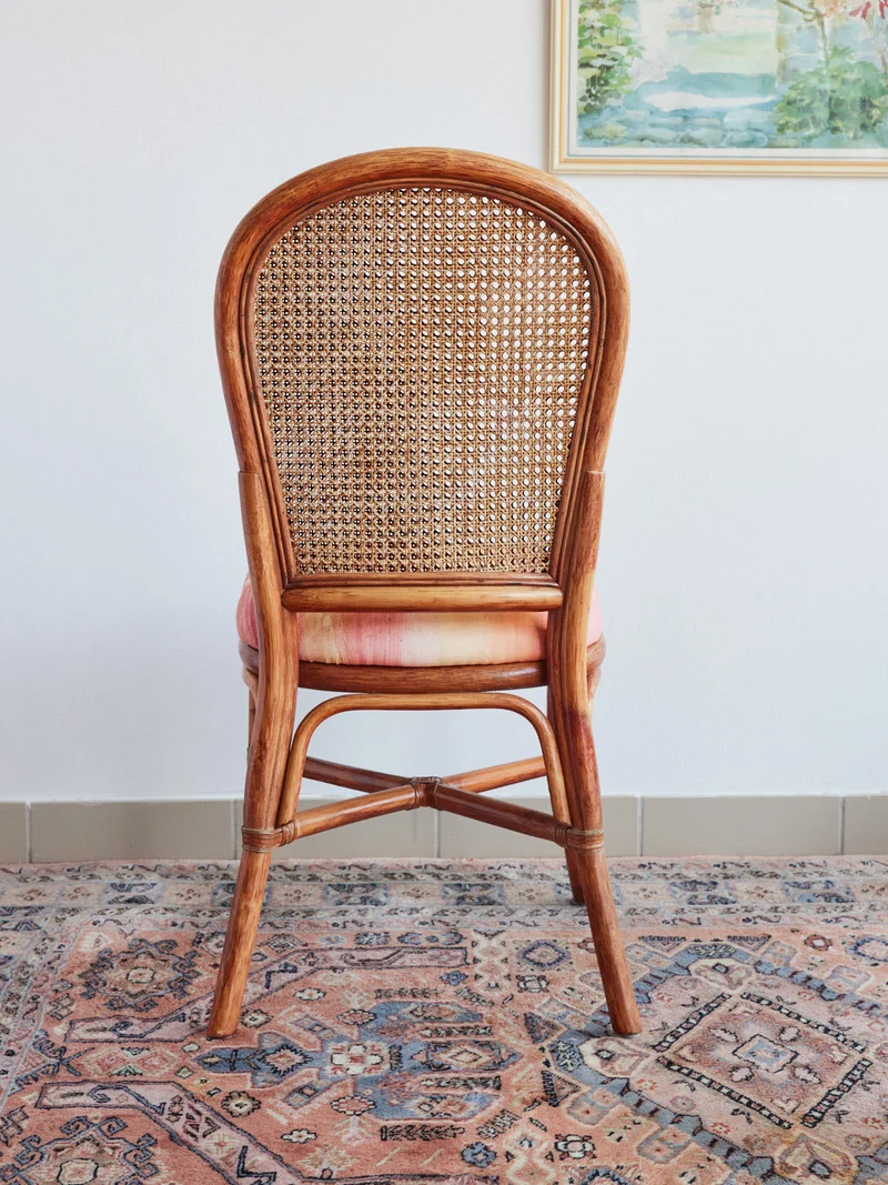 Alma, la paire de chaises en rotin N°1717