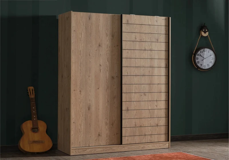 Ensemble de chambre jeune moderne taupe PETRA