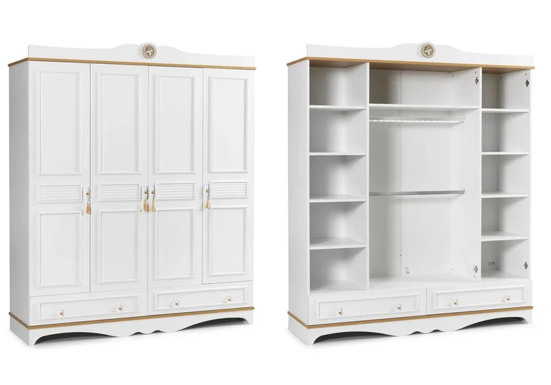 Ensemble complet de chambre moderne cappuccino LUNA