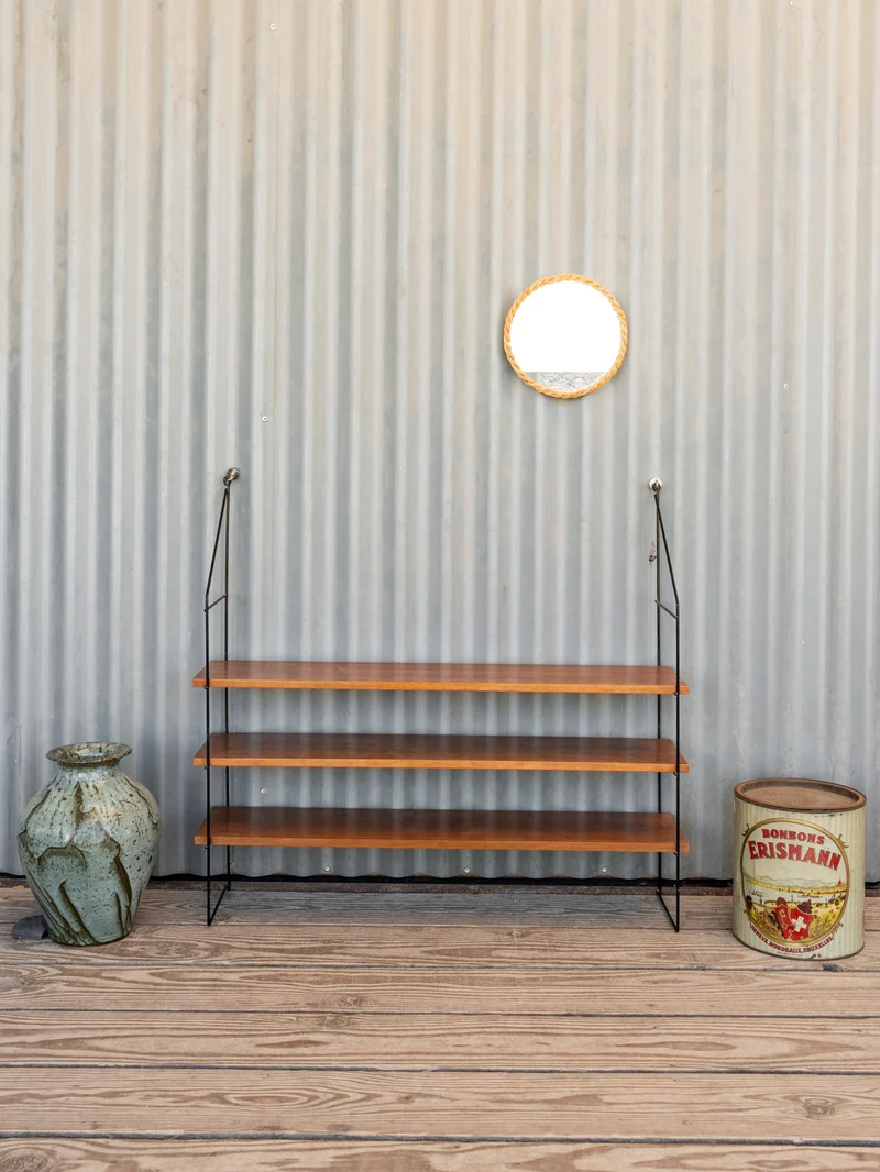 Gaëlle, l'étagère en bois et métal noir N°1469