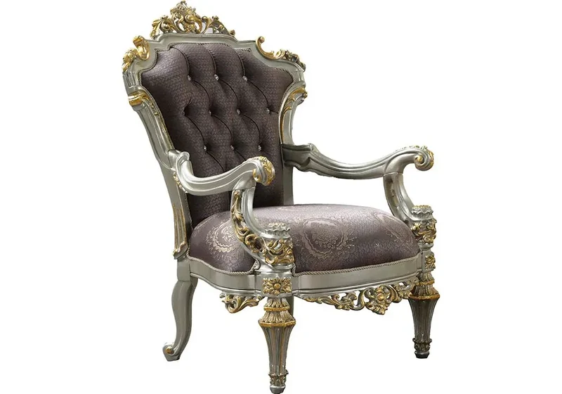 Ensemble canapé baroque violet INCI