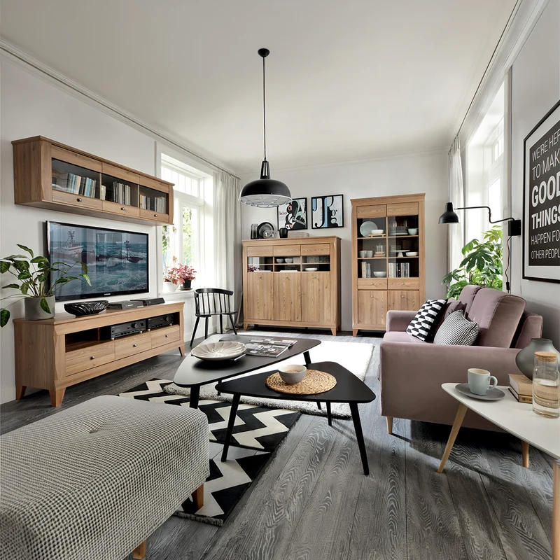 Vaisselier bas 3 portes Raya Bois