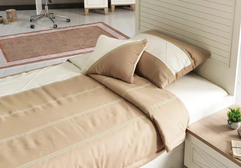 Ensemble complet de chambre moderne vert ATLAS
