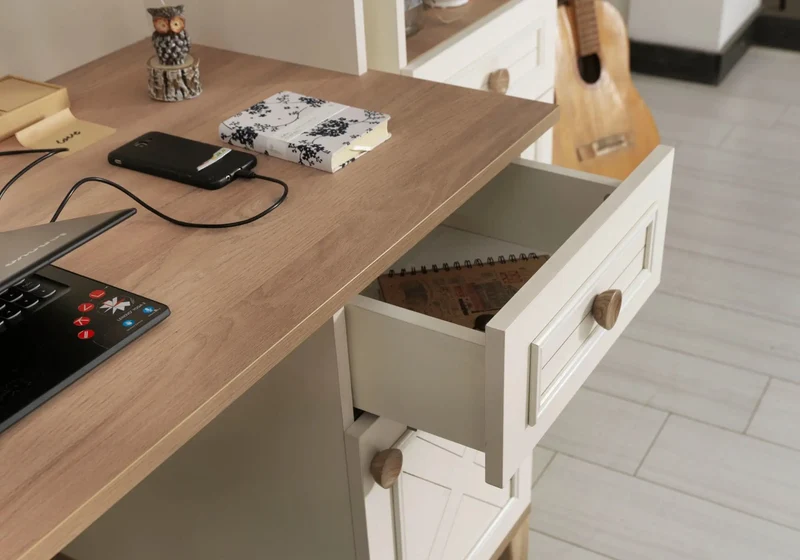 Ensemble complet de chambre moderne beige ATLAS