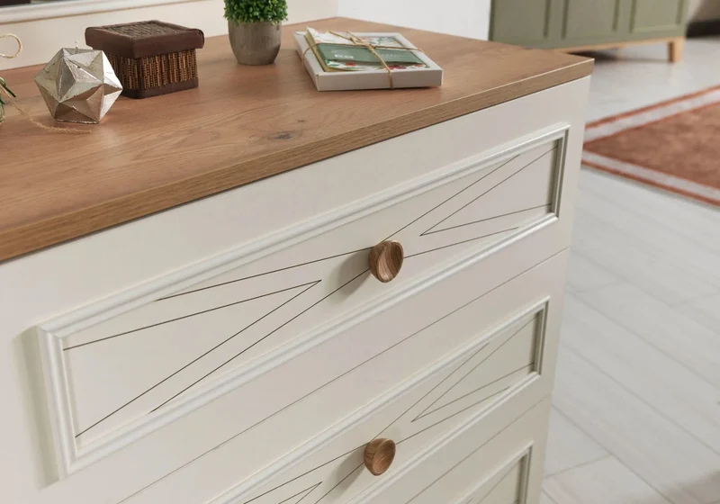 Ensemble complet de chambre moderne beige ATLAS